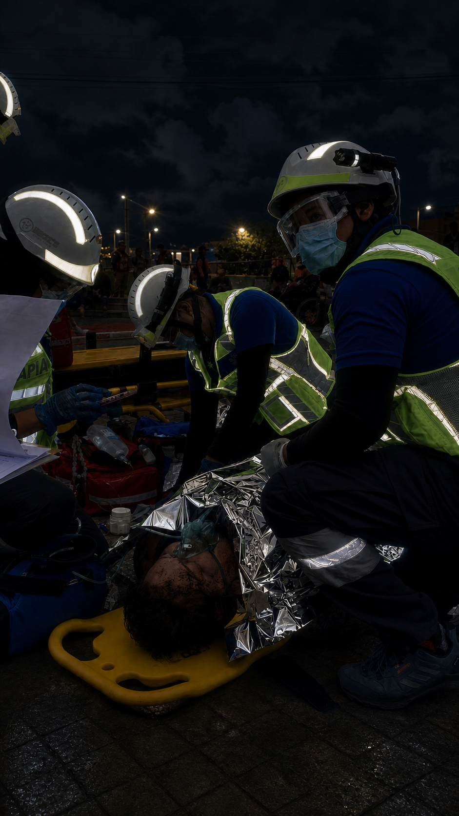 Paramédicos de Medic's en atención de urgencias
